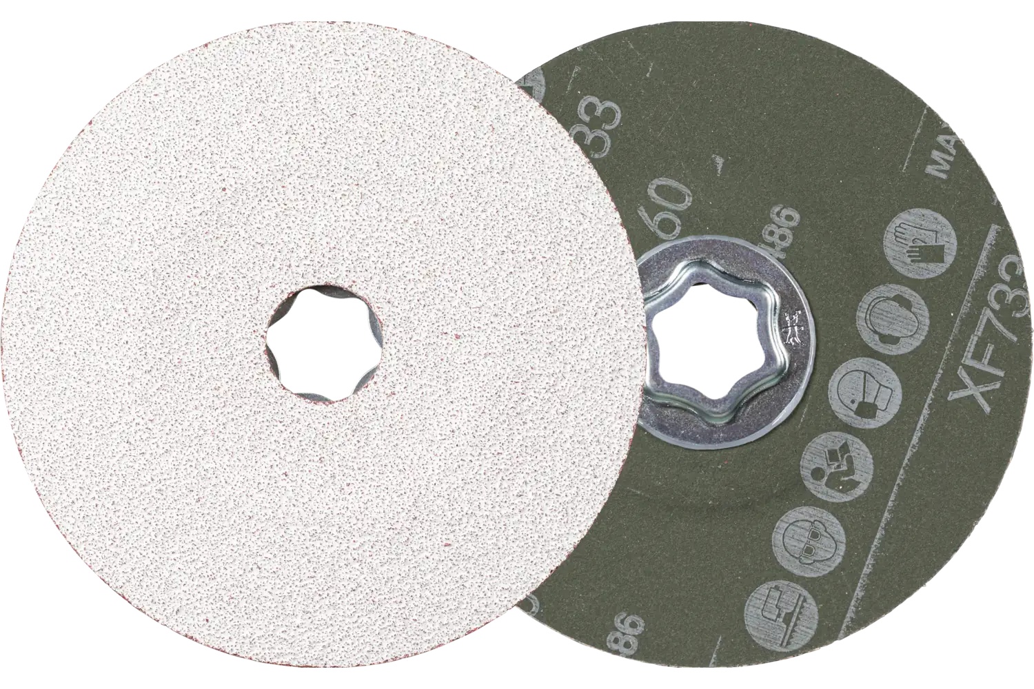 Picture of Pferd Combiclick® Fiber Disc, 5" Dia, 80 Grit, Ceramic oxide CO-ALU